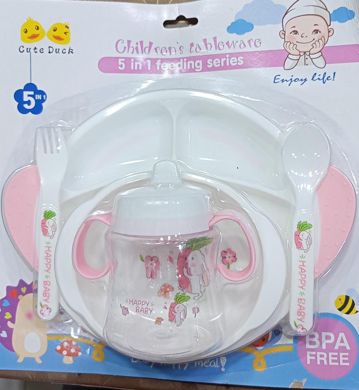 5 In 1 Tableware Baby Feeding Series, Children Feeding Set, Feeding Kit For Babies, Toddler Feeding Training Set 5 In 1 Tableware Baby Feeding Series, Children Feeding Set, Feeding Kit For Babies, Toddler Feeding Training Set